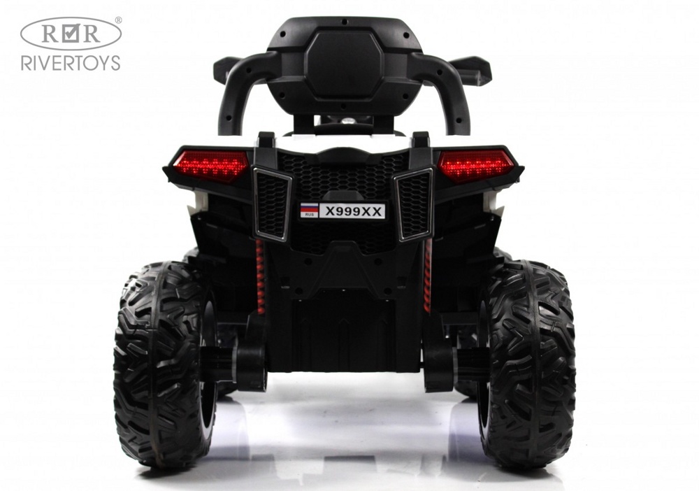 Детский электроквадроцикл RiverToys X999XX (белый) 4WD Полноприводный - фото6