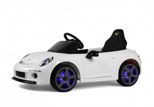 Детский электромобиль RiverToys Porsche 911 RUF A444AA (белый) - фото