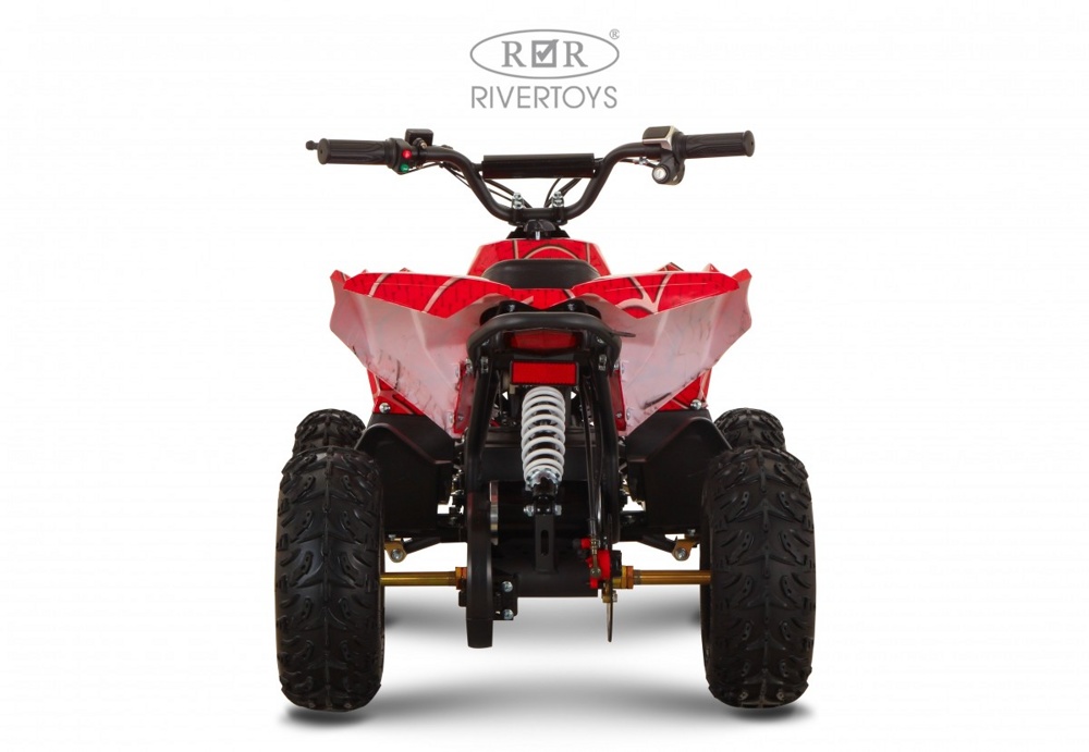 Детский электроквадроцикл RiverToys MARK (красный Spider) - фото6