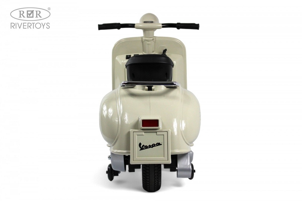 Детский электроскутер RiverToys VESPA M888MM (серый) - фото4