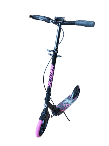 Складной самокат двухколесный Slider IT103P (розовый) с ручным тормозом - фото1 Складной самокат двухколесный Slider IT103P (розовый) с ручным тормозом - фото1