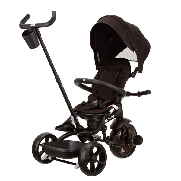 Трехколесный велосипед QPlay Prime2BK (черный) Поворотное сиденье, наклонный руль - фото2 Трехколесный велосипед QPlay Prime2BK (черный) Поворотное сиденье, наклонный руль - фото2