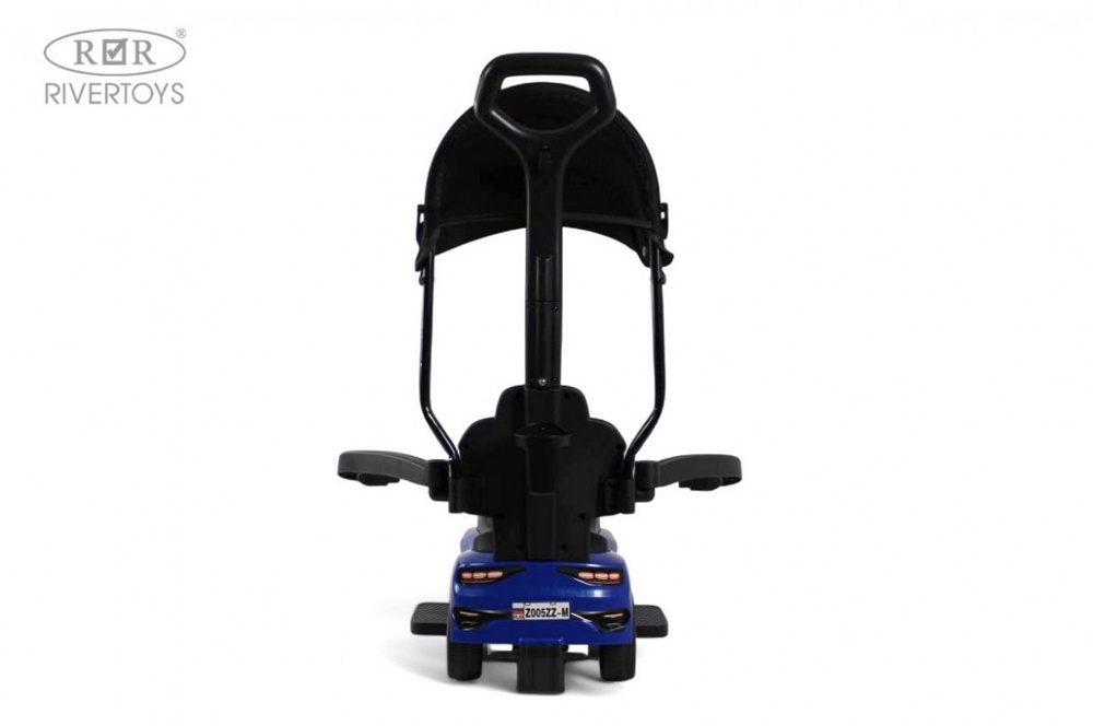 Детский толокар RiverToys Z005ZZ-M (синий) - фото6
