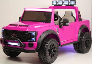 Детский электромобиль RiverToys Ford Super Duty A888MP (розовый) - фото