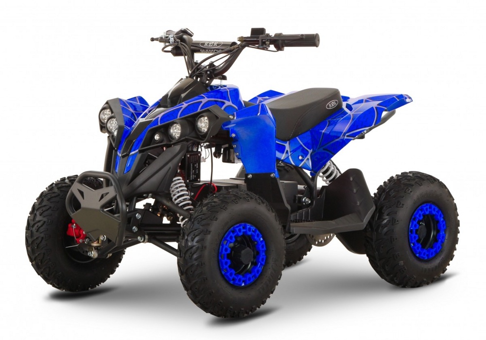 Детский электроквадроцикл RiverToys MARK (синий Spider)