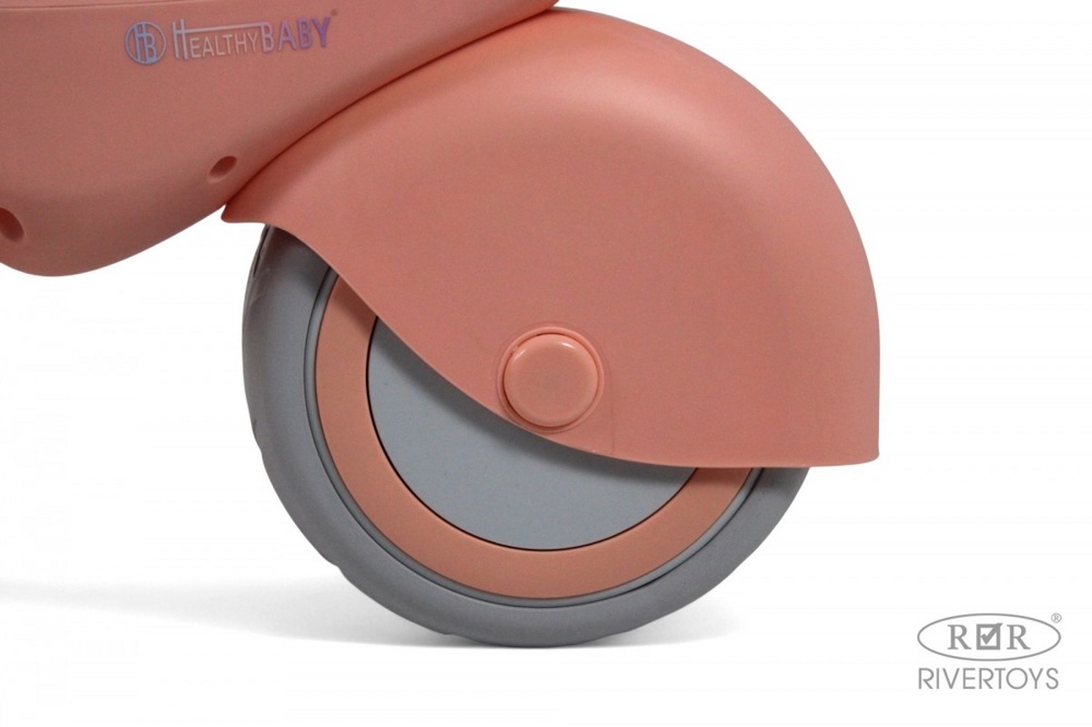 Детский беговел RiverToys HB-222 (розовый) - фото6