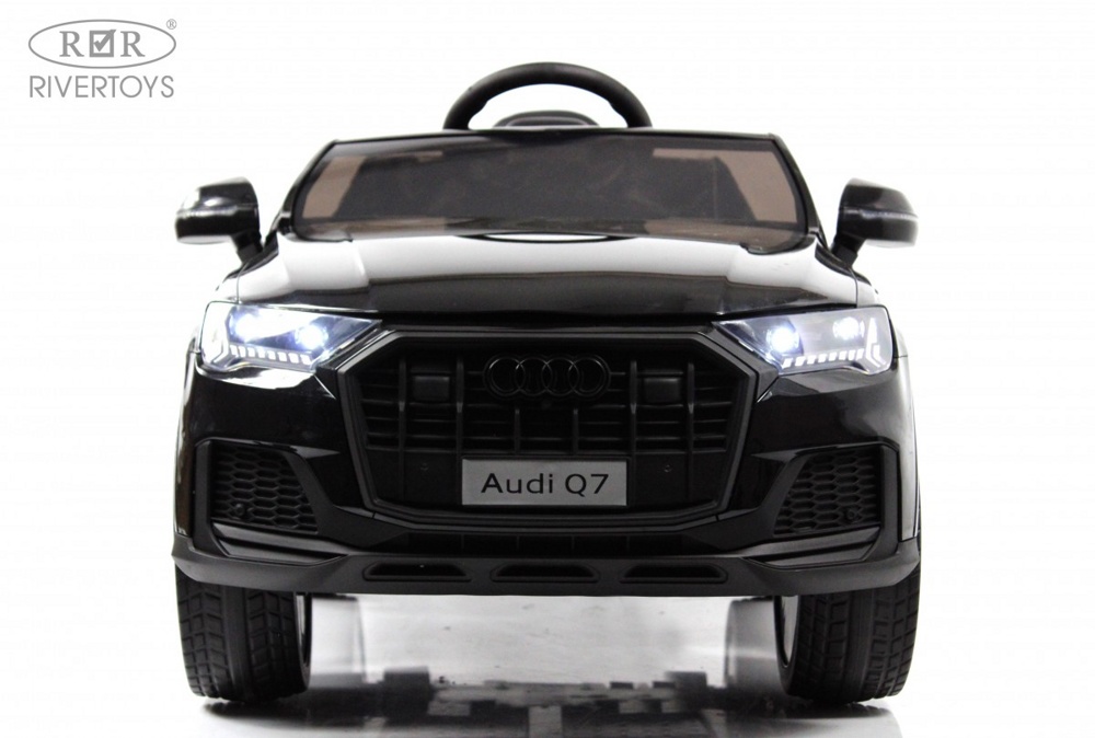 Детский электромобиль RiverToys Audi Q7 HL678 (чёрный глянец) - фото2