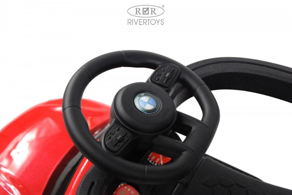 Детский толокар RiverToys Z005ZZ-B (красный) - фото5