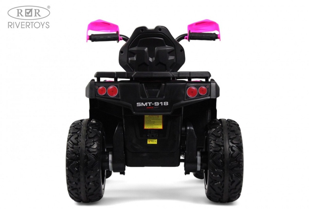 Детский электроквадроцикл RiverToys E009EE (розовый) Полноприводный - фото5