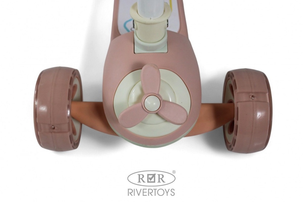 Детский самокат RiverToys HB-8001S (розовый) фото-6 Детский самокат RiverToys HB-8001S (розовый) фото-6