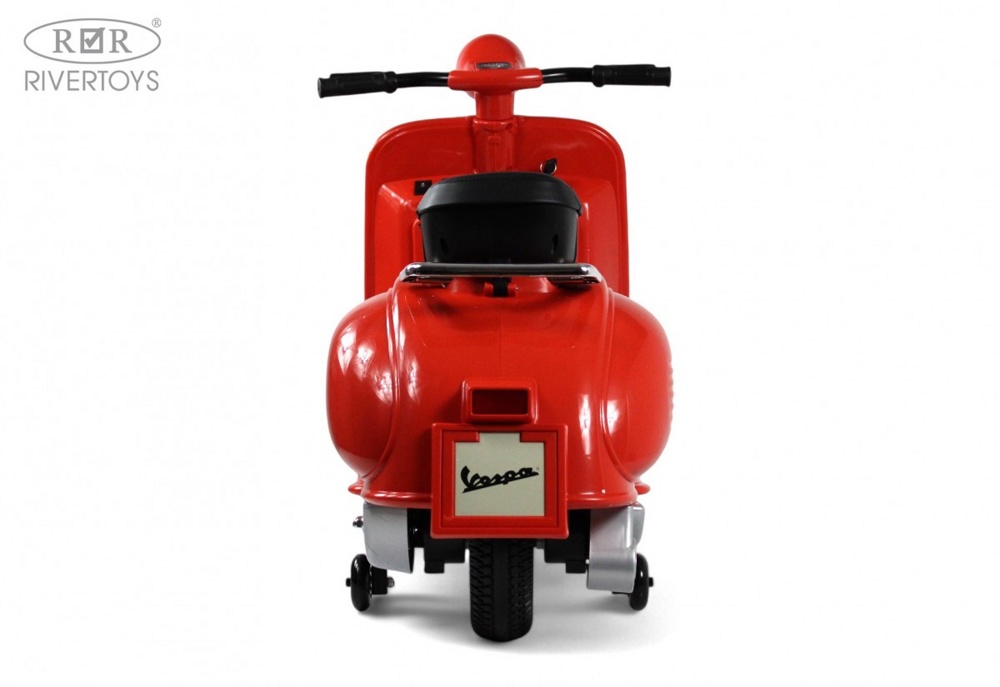 Детский электроскутер RiverToys VESPA M888MM (красный) - фото6