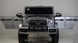 Детский электромобиль RiverToys Mercedes-Benz G63 O777OO (черный глянец) Лицензия - фото5