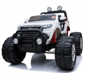 Детский электромобиль RiverToys Ford Ranger Monster Truck 4WD DK-MT550 (белый) лицензия - фото