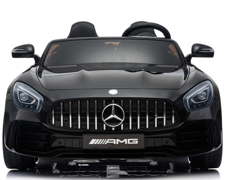 Детский электромобиль RiverToys Mercedes-Benz AMG GTR HL289 (черный) глянец Лицензия двухместный полнопривод - фото2