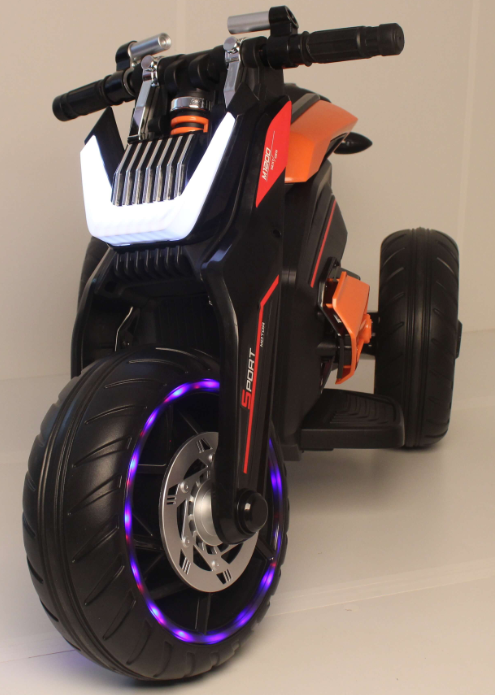 Детский электромобиль, мотоцикл RiverToys X222XX (желтый) - фото2