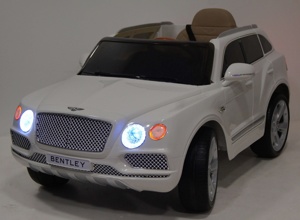 Детский электромобиль RiverToys Bentley Bentayga JJ2158 (белый) Лицензия - фото