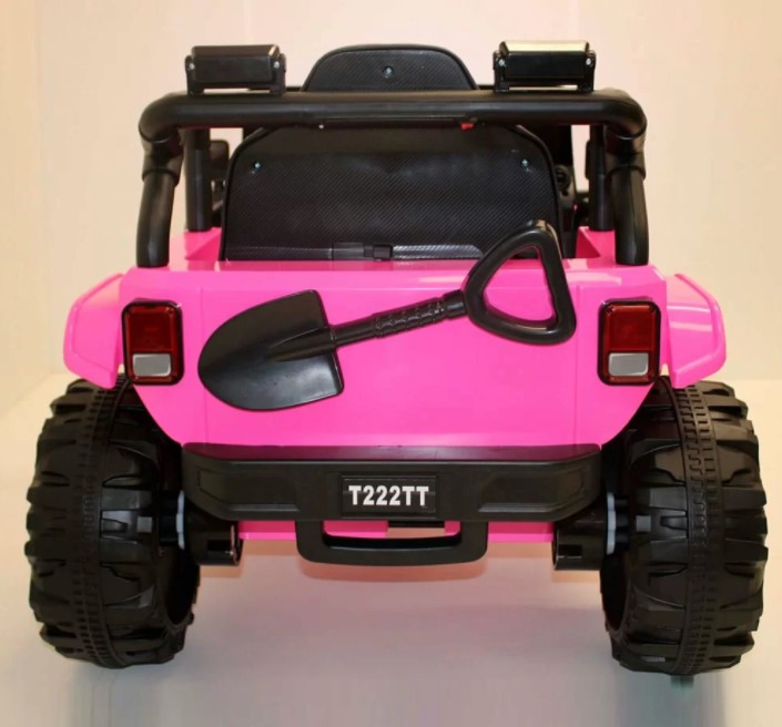 Детский электромобиль RiverToys T222TT (розовый) Jeep - фото4