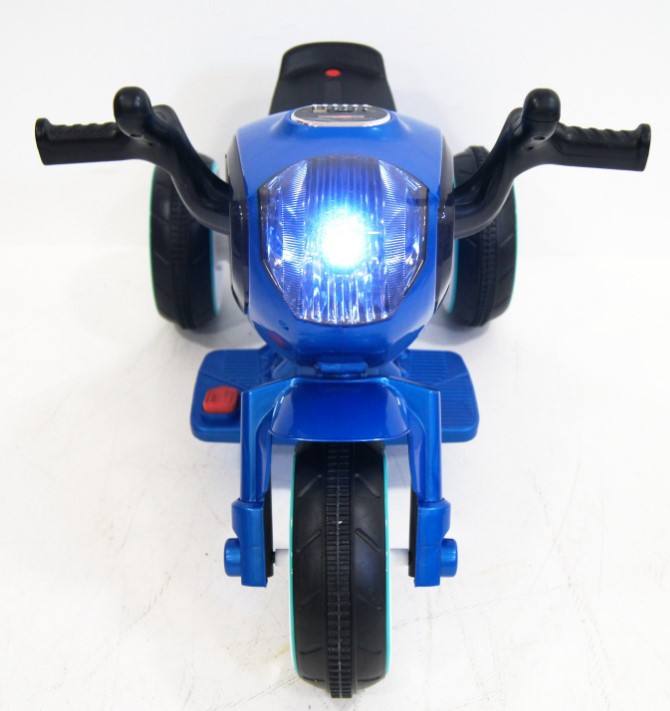 Детский электромобиль, мотоцикл RiverToys HC-1388 (синий) - фото2