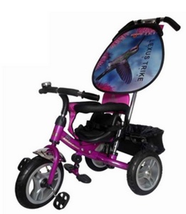 Велосипед детский трехколесный Rich Toys Lexus Trike Original Next 2014 на больших надувных колёсах цвет розовый - фото
