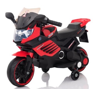 Детский электромобиль, мотоцикл Igro TD LQ-158 (красный) RE - фото
