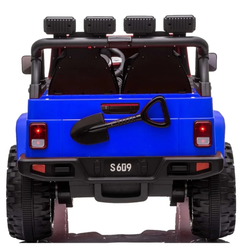 Детский электромобиль RiverToys T909TT (синий) Двухместный - фото