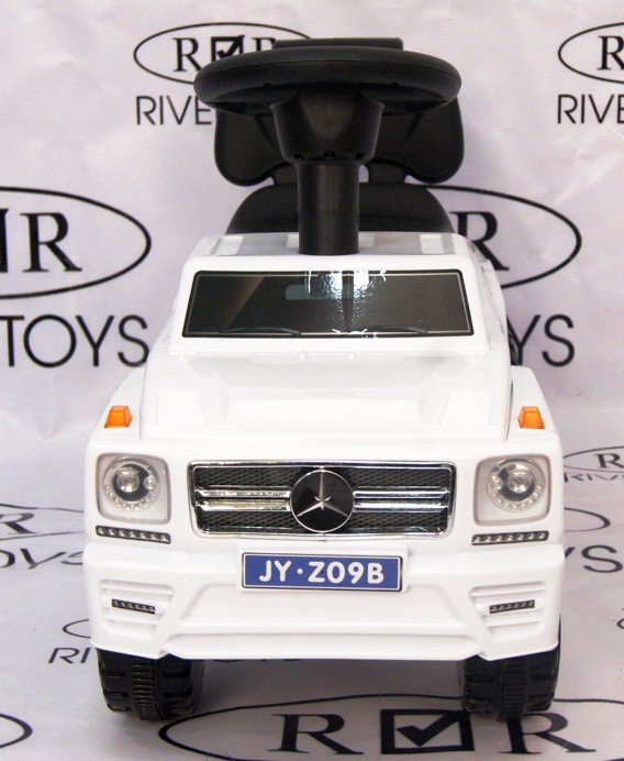 Детская машинка-каталка толокар RiverToys Mercedes-Benz JYZ-09B (белый) - фото2