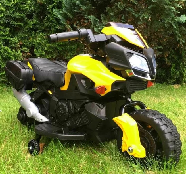 Детский электромобиль, мотоцикл Igro TD JC919 (желтый) YE - фото