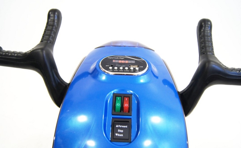Детский электромобиль, мотоцикл RiverToys HC-1388 (синий) - фото4