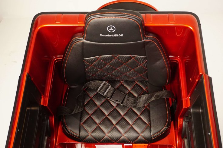 Детский электромобиль RiverToys Mercedes-AMG G63 4WD K999KK (черный глянец) Лицензия полноприводной - фото3