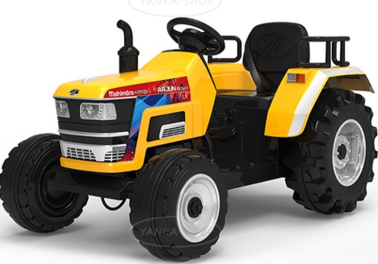 Детский электромобиль RiverToys трактор O030OO (желтый) - фото