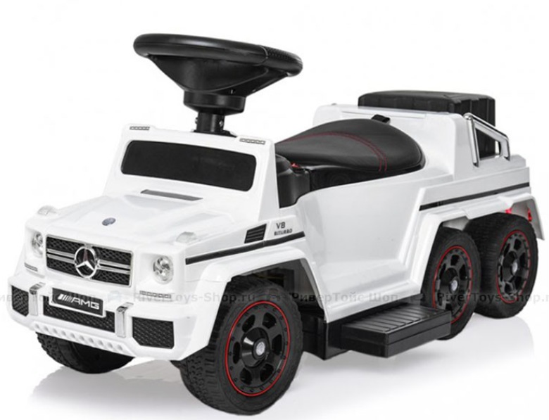 Детская машинка каталка RiverToys Mercedes-Benz A010AA-D (белый) Лицензия