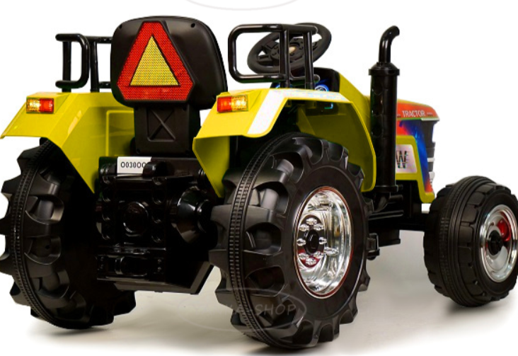 Детский электромобиль RiverToys трактор O030OO (желтый) - фото2