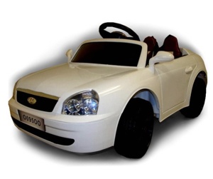 Детский электромобиль RiverToys O095OO (белый) Lada - фото