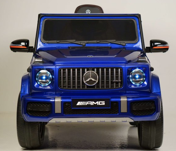 Детский электромобиль RiverToys Mercedes-AMG G63 4WD K999KK (синий глянец) Лицензия полноприводной - фото2