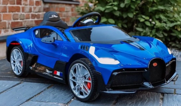 Детский электромобиль RiverToys Bugatti Divo HL338 (синий) Лицензия - фото6