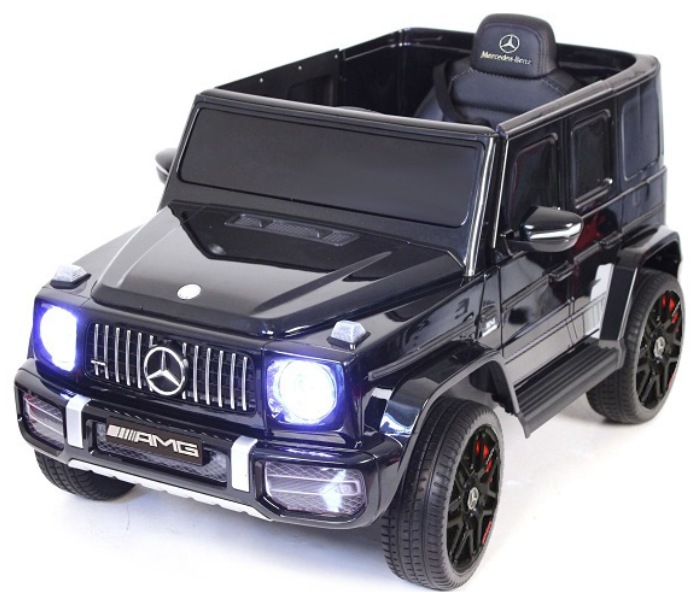 Детский электромобиль RiverToys Mercedes-AMG G63 4WD K999KK (черный глянец) Лицензия полноприводной