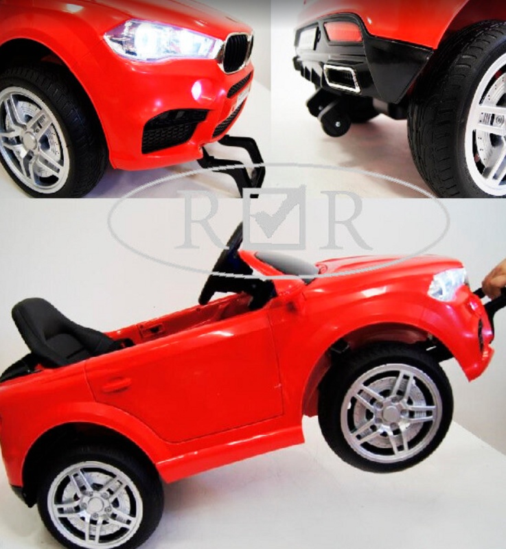 Детский электромобиль RiverToys O006OO VIP (красный) BMW - фото6