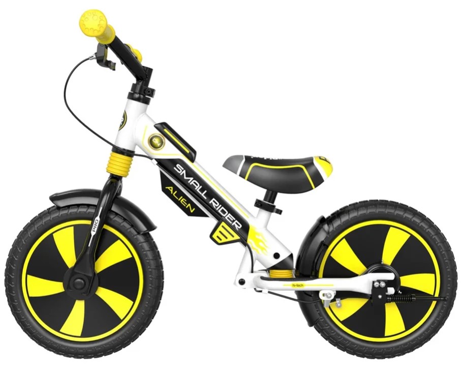 Детский беговел Small Rider Roadster Pro EVA (желтый 2021) 2 тормоза 2 амортизатора - фото4