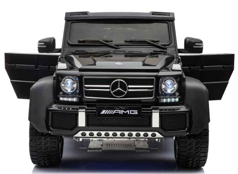 Детский электромобиль RiverToys Mercedes-Benz G63 AMG 4WD A006AA (черный) Лицензия, полноприводной, шестиколесный - фото5