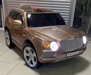 Детский электромобиль RiverToys Bentley Bentayga JJ2158 (коричневый) глянец Лицензия - фото