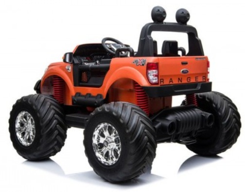 Детский электромобиль RiverToys Ford Ranger Monster Truck 4WD DK-MT550 (оранжевый) глянец лицензия - фото3