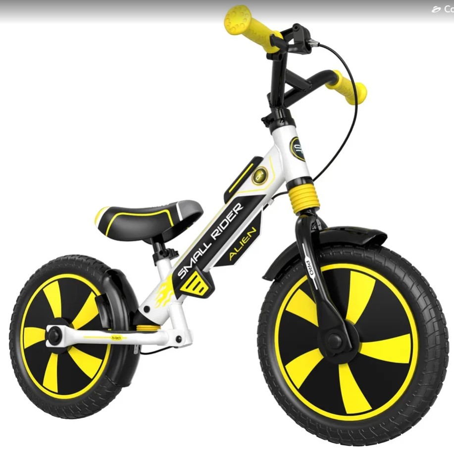 Детский беговел Small Rider Roadster Pro EVA (желтый 2021) 2 тормоза 2 амортизатора - фото3