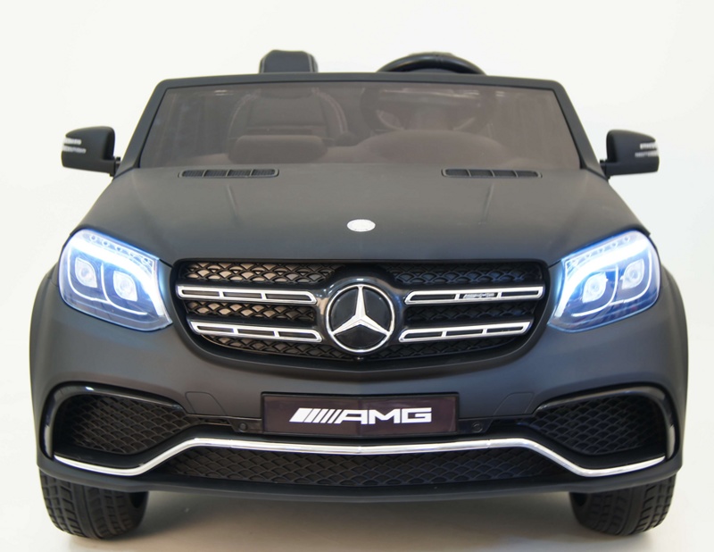 Детский электромобиль RiverToys Mercedes-Benz GLS63 4WD (черный матовый) лицензия - фото2