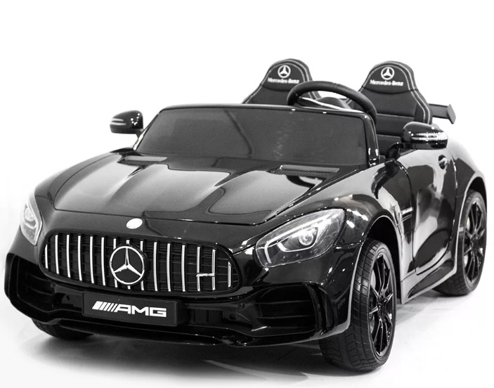 Детский электромобиль RiverToys Mercedes-Benz AMG GTR HL289 (черный) глянец Лицензия двухместный полнопривод