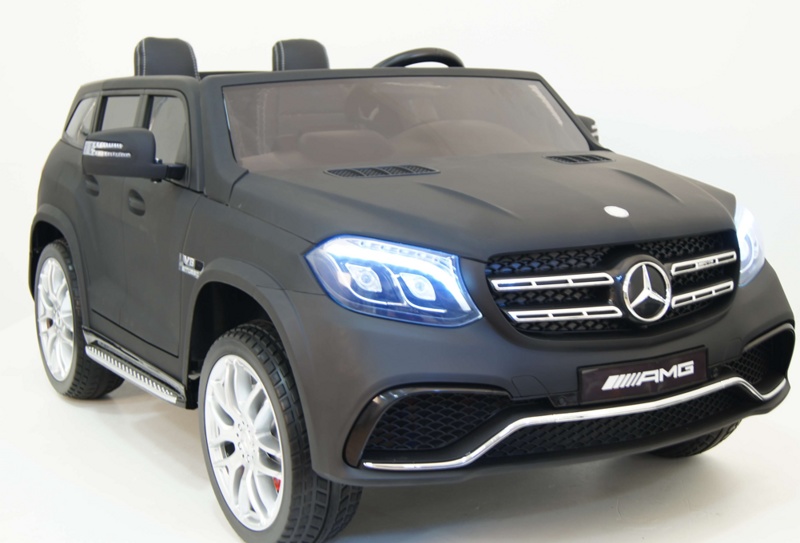Детский электромобиль RiverToys Mercedes-Benz GLS63 4WD (черный матовый) лицензия