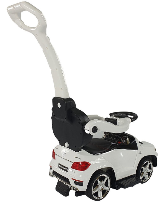 Детская машинка Каталка-качалка, толокар на аккумуляторе RiverToys Mercedes-Benz GL63 A888AA-H (белый/черный) Лицензия - фото4