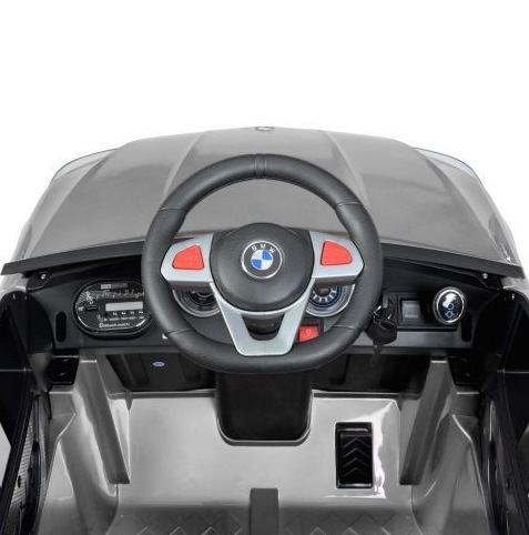 Детский электромобиль RiverToys BMW X6M Lux X011XX (серебристый автокраска) полноприводной - фото5