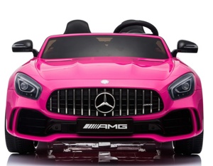 Детский электромобиль RiverToys Mercedes-Benz AMG GTR HL289 (розовый) Лицензия двухместный полнопривод - фото