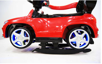 Детская машинка Каталка-качалка, толокар на аккумуляторе RiverToys Mercedes-Benz GL63 A888AA-H (синий/черный) Лицензия - фото3