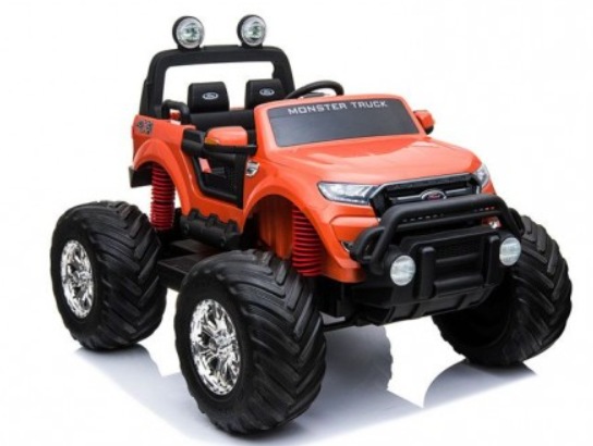 Детский электромобиль RiverToys Ford Ranger Monster Truck 4WD DK-MT550 (оранжевый) глянец лицензия